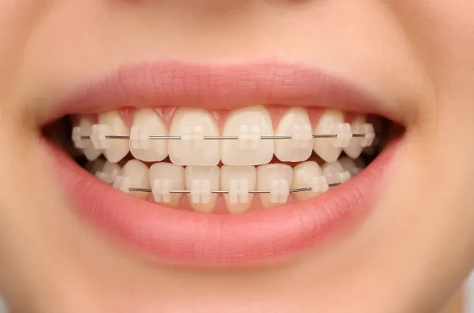 تقويم الأسنان الخزفي