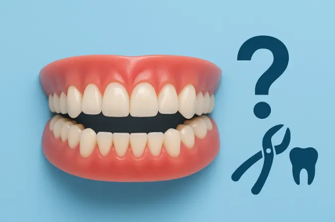 خلع الأسنان الأمامية