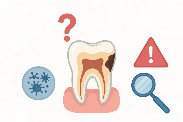 تسوس الأسنان من الجنب