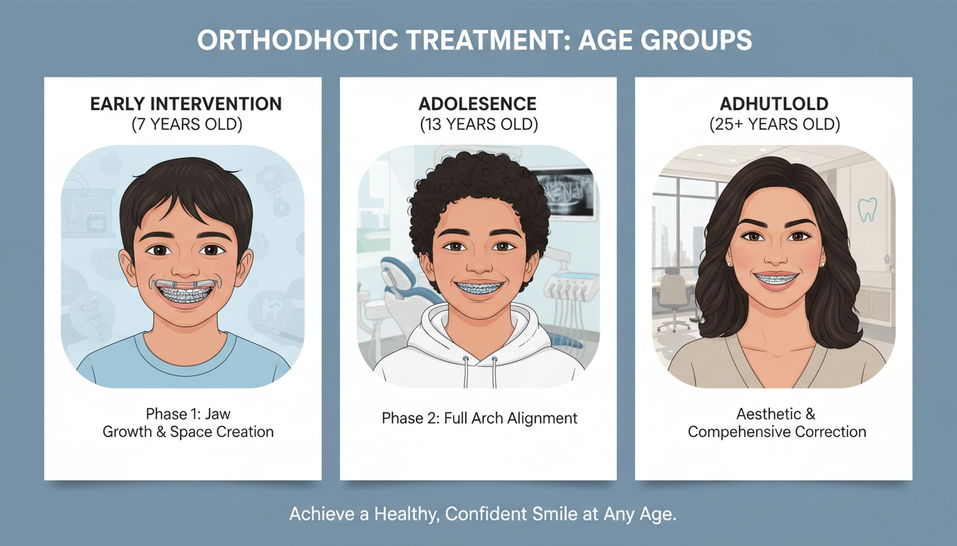 العمر المناسب لتقويم الأسنان